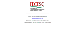 Desktop Screenshot of fecesc.floripa.com.br